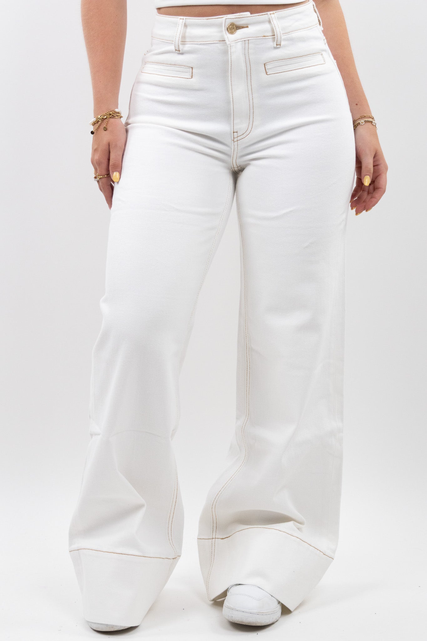 Roux wide leg jeans - stretch