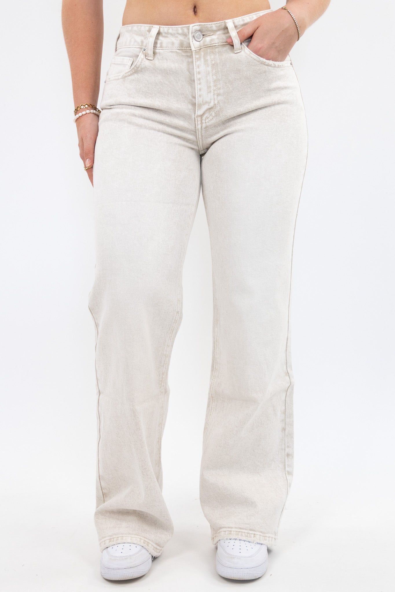 Laila mid waist jeans - stretch