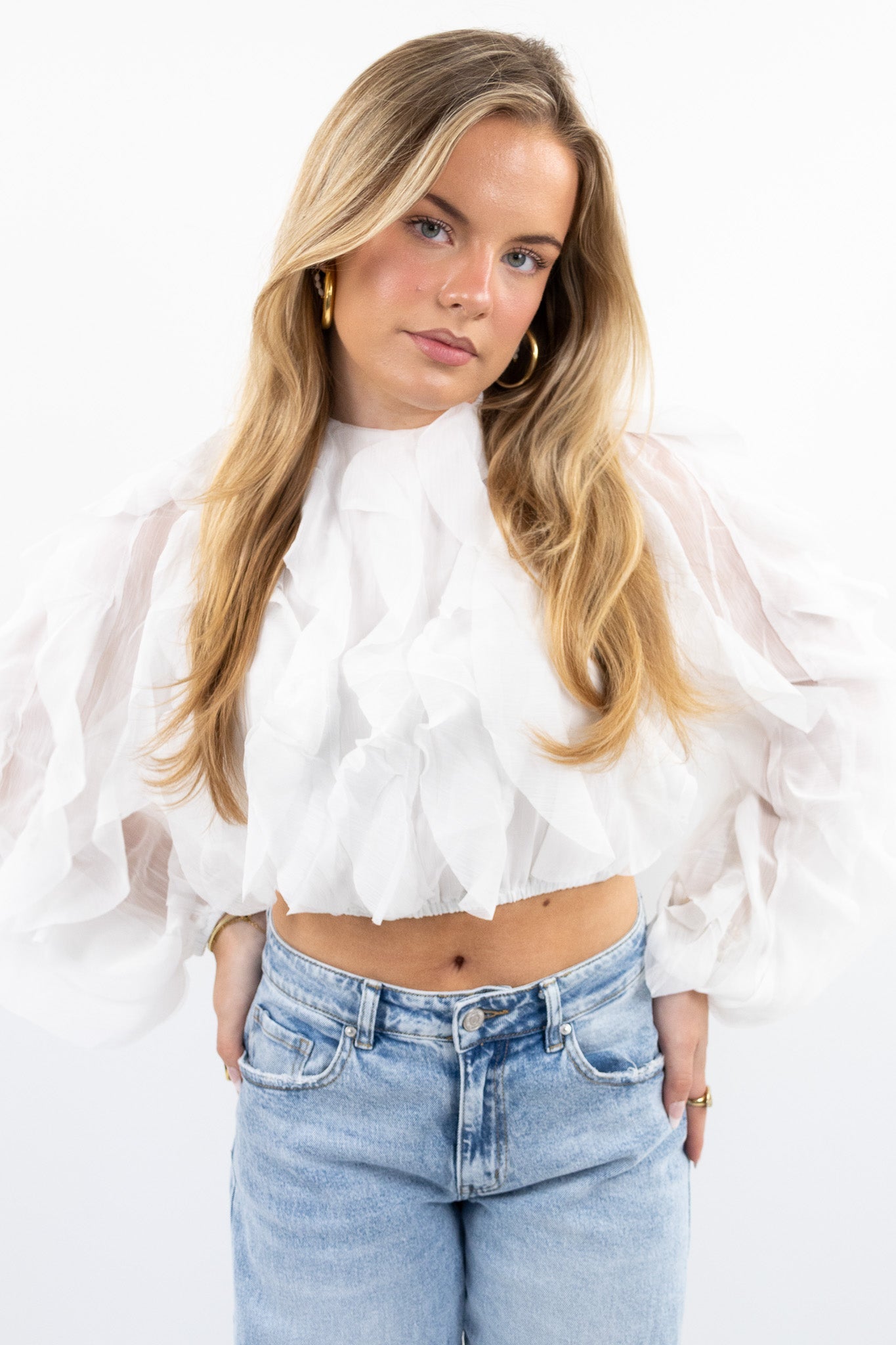 Volant blouse