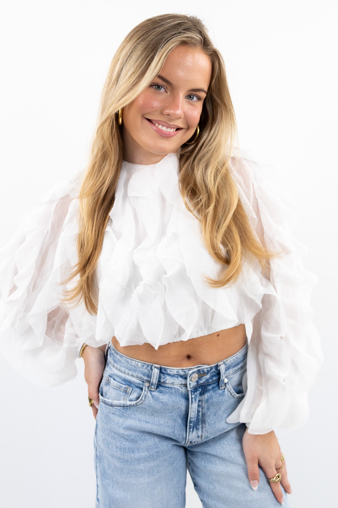 Volant blouse