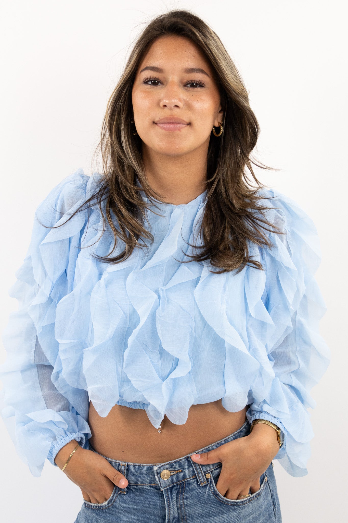 Volant blouse