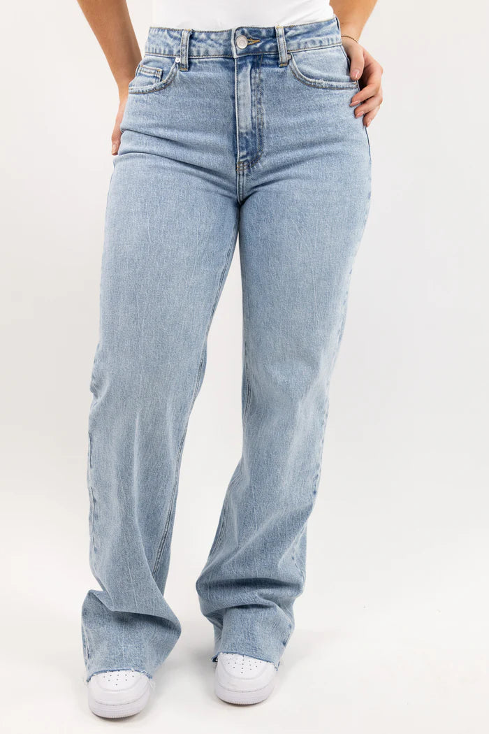 Leah wide leg jeans - stretch