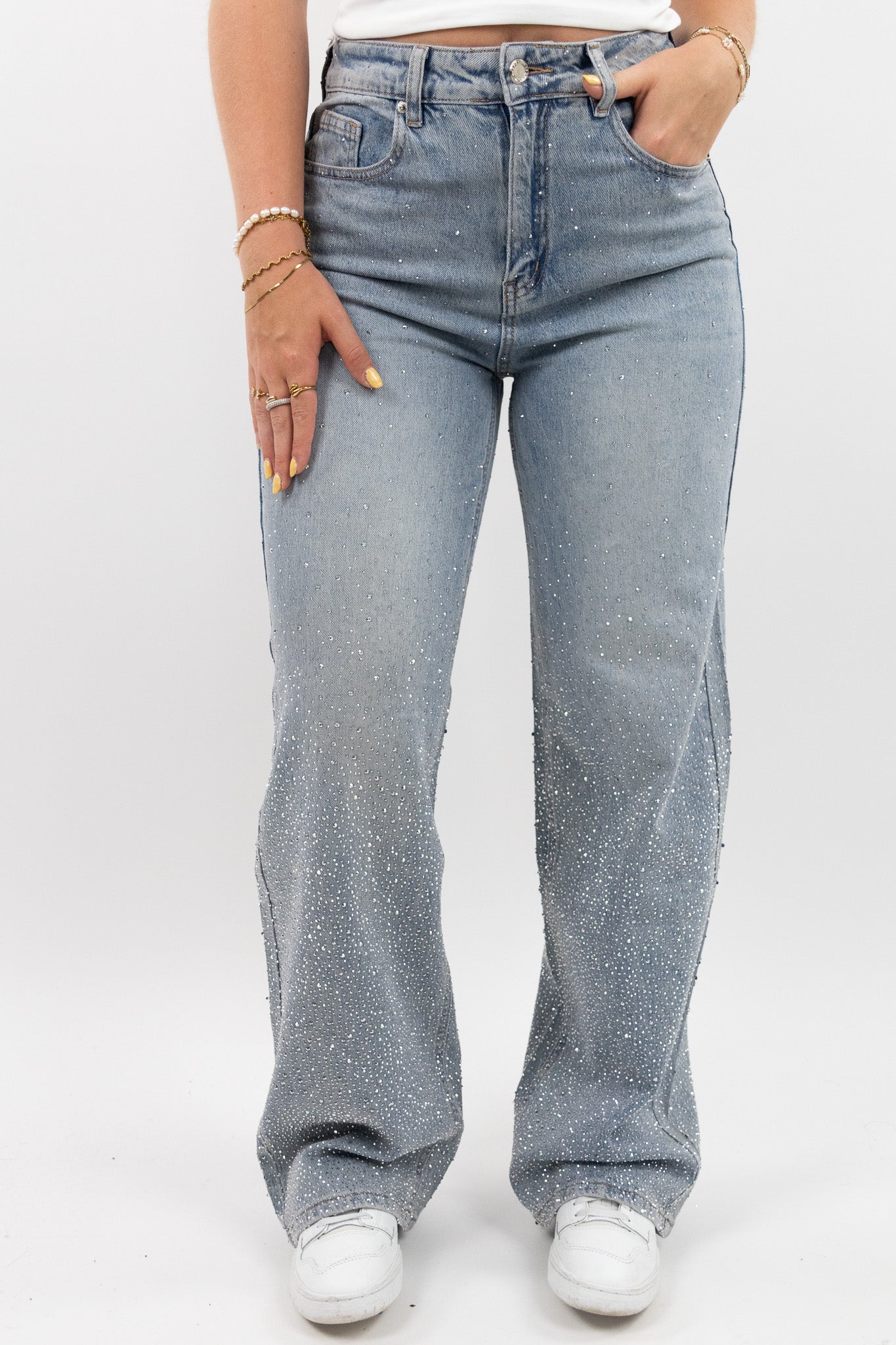 Dazzle wide leg jeans - stretch