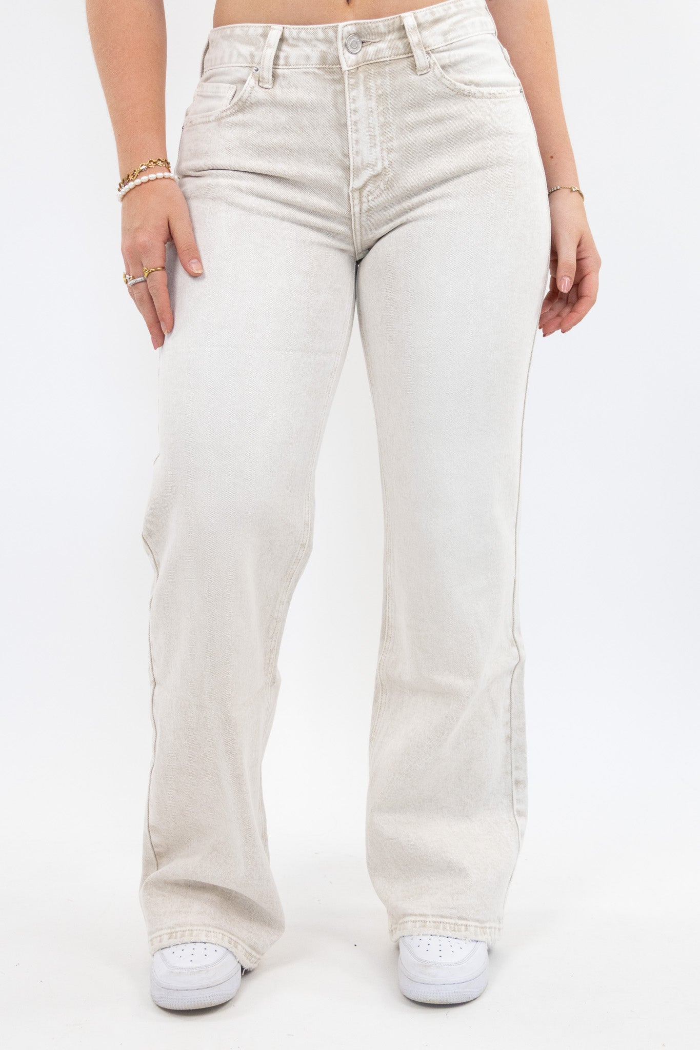 Laila mid waist jeans - stretch