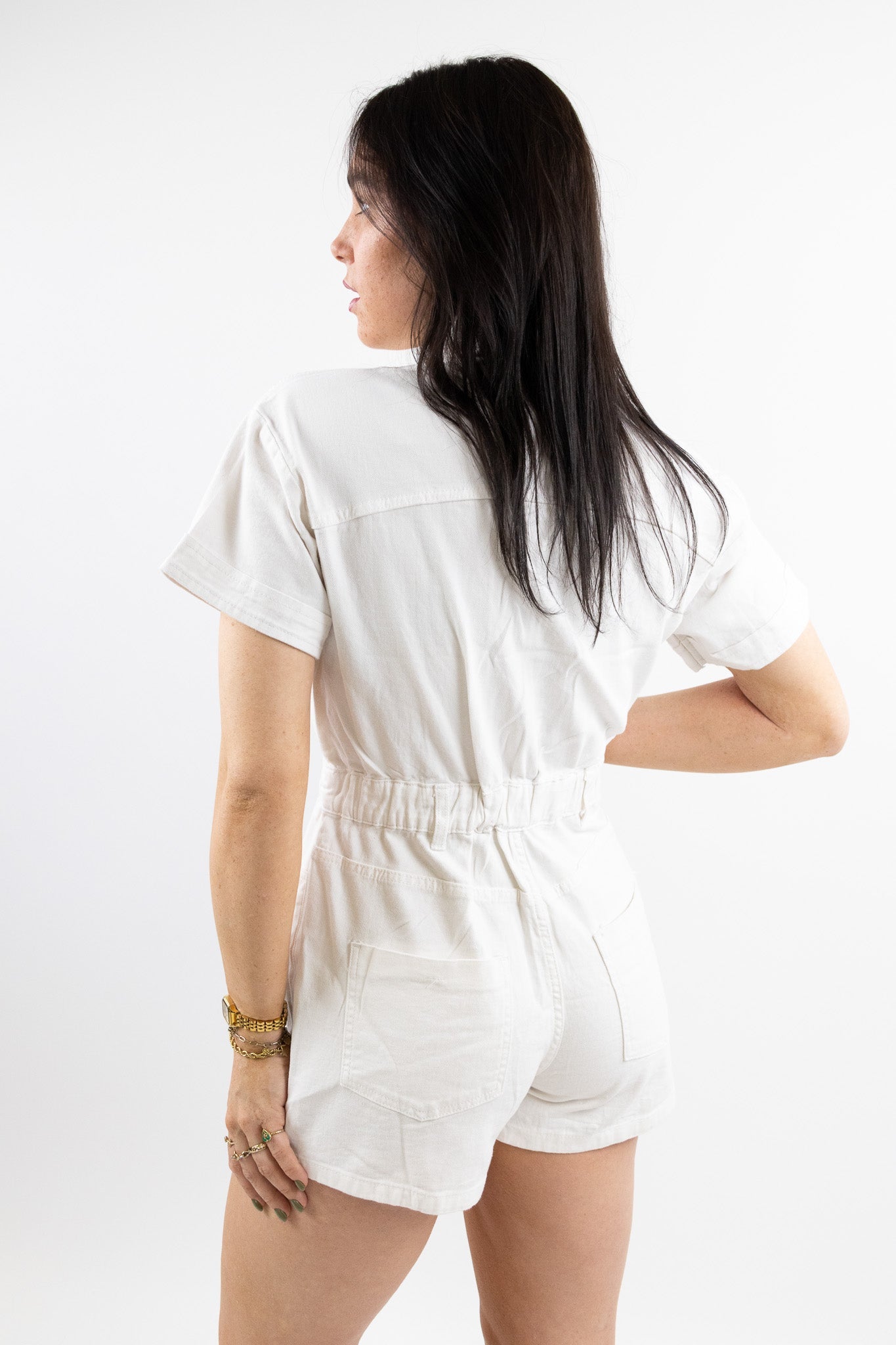 Bodine denim playsuit