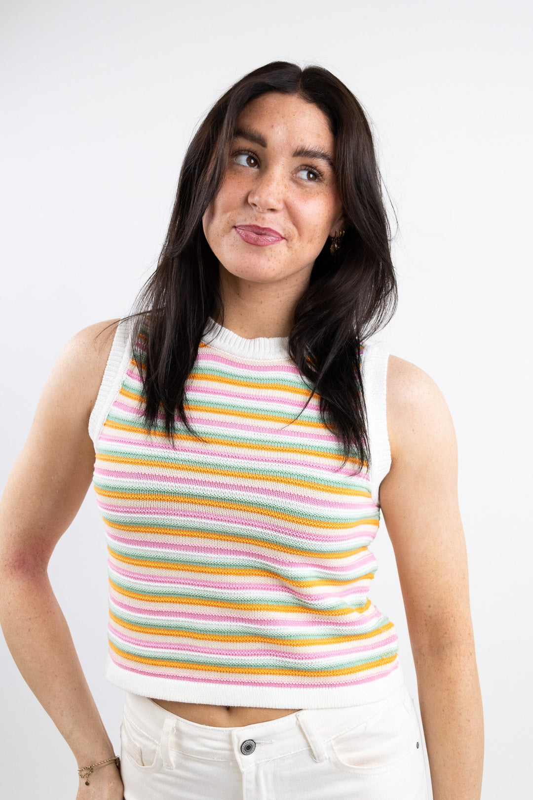 Scarlet striped top